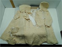 1940s HAND KNITTED BABY CLOTHES W/ RECEIPT