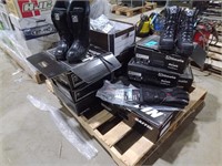 Skid of Snowmobile Boots & Gloves