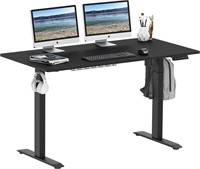 New 55in electric height adjustable desk black
