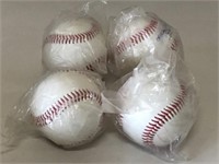 4 Brand New Official League Baseballs