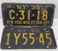 Pair of Plates - 1938 NY C3118