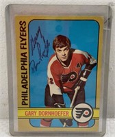 NHL Gary Dornhoefer Card signed
