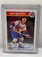 NHL Jean Beliveau Card signed