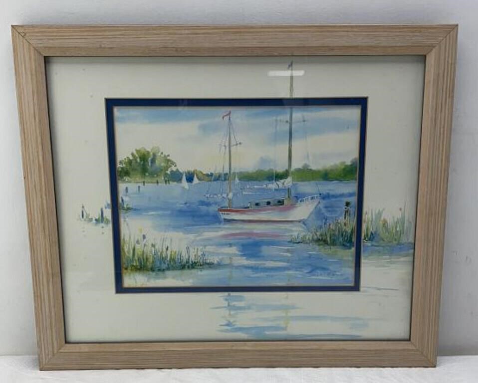 Water color 20x16 framed/ signed