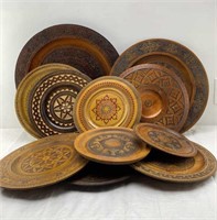 Wooden Eastern European plates