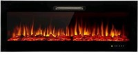 50" Recessed Mounted Electric Fireplace Insert wit