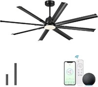 Maxslak 72 Inch Industrial Smart Ceiling Fan with