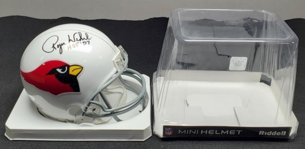 Roger Wehrli Autographed Mini Helmet