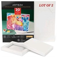 LOT OF 2 - Arteza DIY Foldable 5x6.6 Canvas Frame