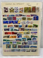Canada all different 165 stamps
