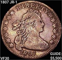 1807 JR-1 Draped Bust Dime LIGHTLY CIRCULATED
