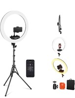 NEEWER Professional Ring Light with Stand and Phon