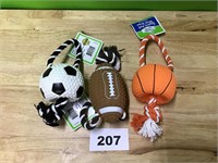 Sports Ball Dog Toys lot of 3