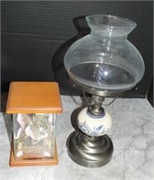 CANDLE LAMP AND SHADOW BOX