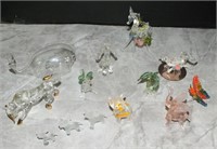 ART GLASS AND BLOWN GLASS FIGURINES
