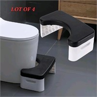 LOT OF 4 - 7 inch Toilet Stool for Adult and Kids,