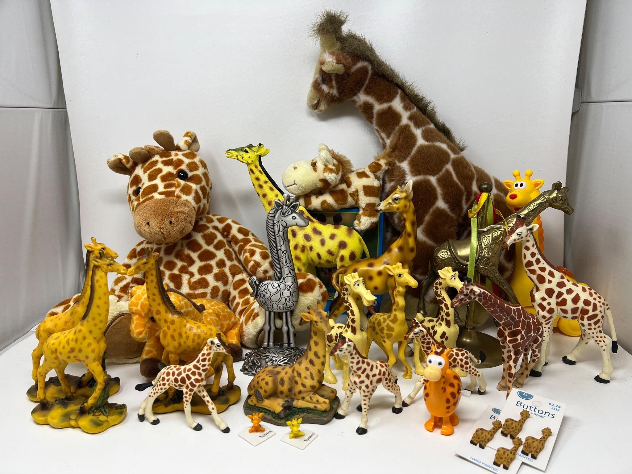 Collection of Giraffes, Plush, Ceramic, Resin