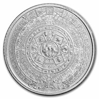 Aztec Calendar .999 Fine Silver Round