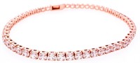 Rose Gold Tennis Bracelet - Swarovski Elements