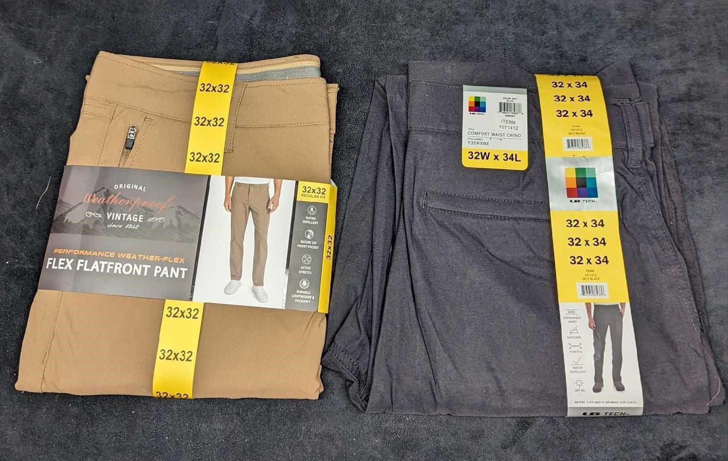 Men's 32x32 & 32x34 Water Repellent Pants