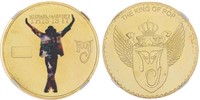 24kt Gold Foil Medallion - Michael Jackson Memoria