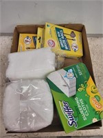 SWIFFER REFILLS AND MISC CLEANING ITEMS
