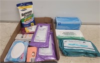 TRAY OF HEALTH AND MEDICAL SUPPLIES