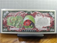 Ladybug million dollar Bank note