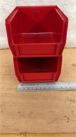 C13) 2 NEW STACKABLE CRAFT/BOLT BINS