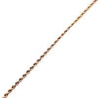 20" Rope Link Chain Necklace 14k Yellow Gold