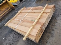 (100) Pcs 5' Cedar Lumber