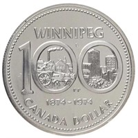 Canada, 1974 Cased Silver Dollar