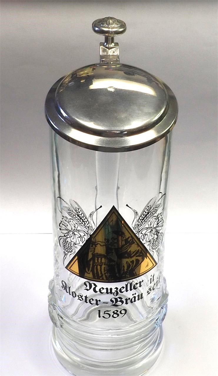 Neuzeller Aloster-Brau Glass Stein 1/2 Liter