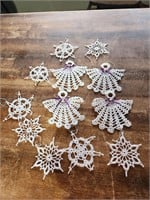 Crochet Angels & Stars Ornaments