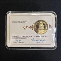 Silver Token - Franklin Mint Collectors Member