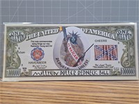 Redneck novelty banknote
