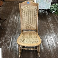 Vintage Rattan Rocking Chair