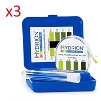 Lot of 3 Hydrion Lo-Iodine Test Kit