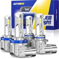 ($120) AUTOONE H11/H9/H8 9005/HB3 LED Bulb