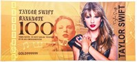 TAYLOR SWIFT Golden Collectible Banknote 100 .999