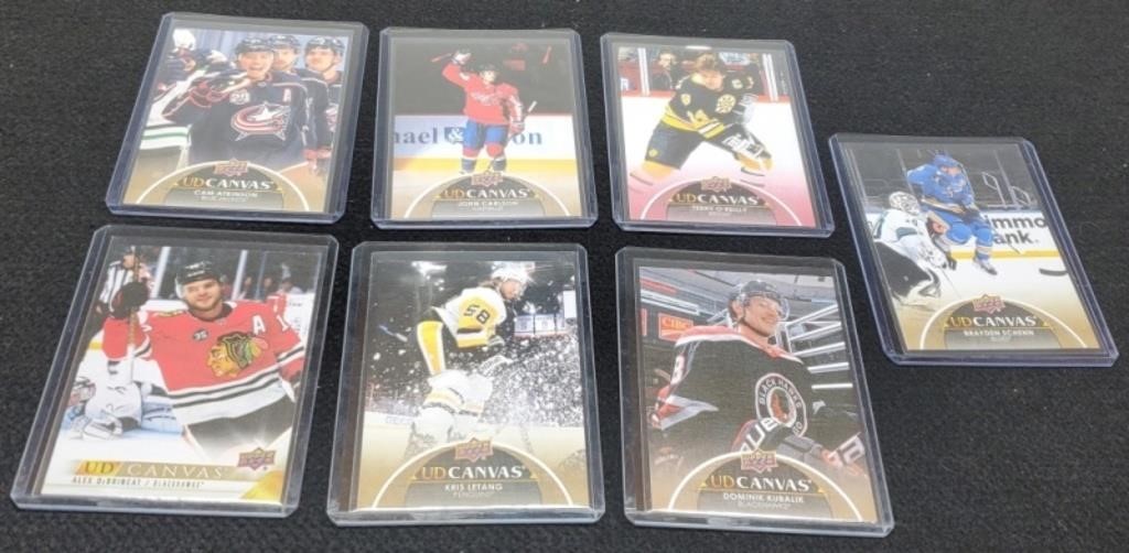 7 Upperdeck Canvas Hockey Cards