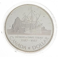 RCM 1987 Silver Dollar Cased