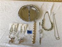 Various Pieces of Costume Jewelry