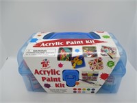 TBC 14pc Acrylic Paint Set w/ Palette & Brushes