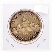 Canada 1953 Silver Dollar N.S.F.