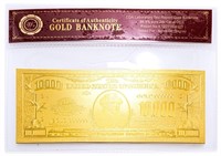 24kt Gold Foil USA Collectible $10,000