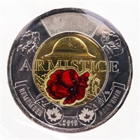Canada 2018 $2 Armistice; Colour, ICCS MS63