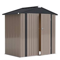 4 ft. W x 6 ft. D Outdoor Storage Metal Shed