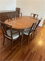 Gibbard Oval Dining  Table & 6 Matching Chairs