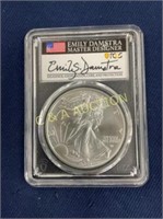 2021 MS70 SILVER EAGLE TYPE 2 1ST DAY ISSUE